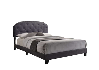 ACME Tradilla Queen Bed in Gray Fabric 26370Q