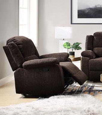 ACME Madden Glider Recliner, Brown Chenille 55447