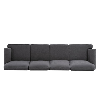 109.4" Fabric Upholstered Modular Sofa Collection, Modular Customizable ,Sectional Couch with removable Ottoman for Living Room