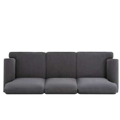 109.4" Fabric Upholstered Modular Sofa Collection, Modular Customizable ,Sectional Couch with removable Ottoman for Living Room