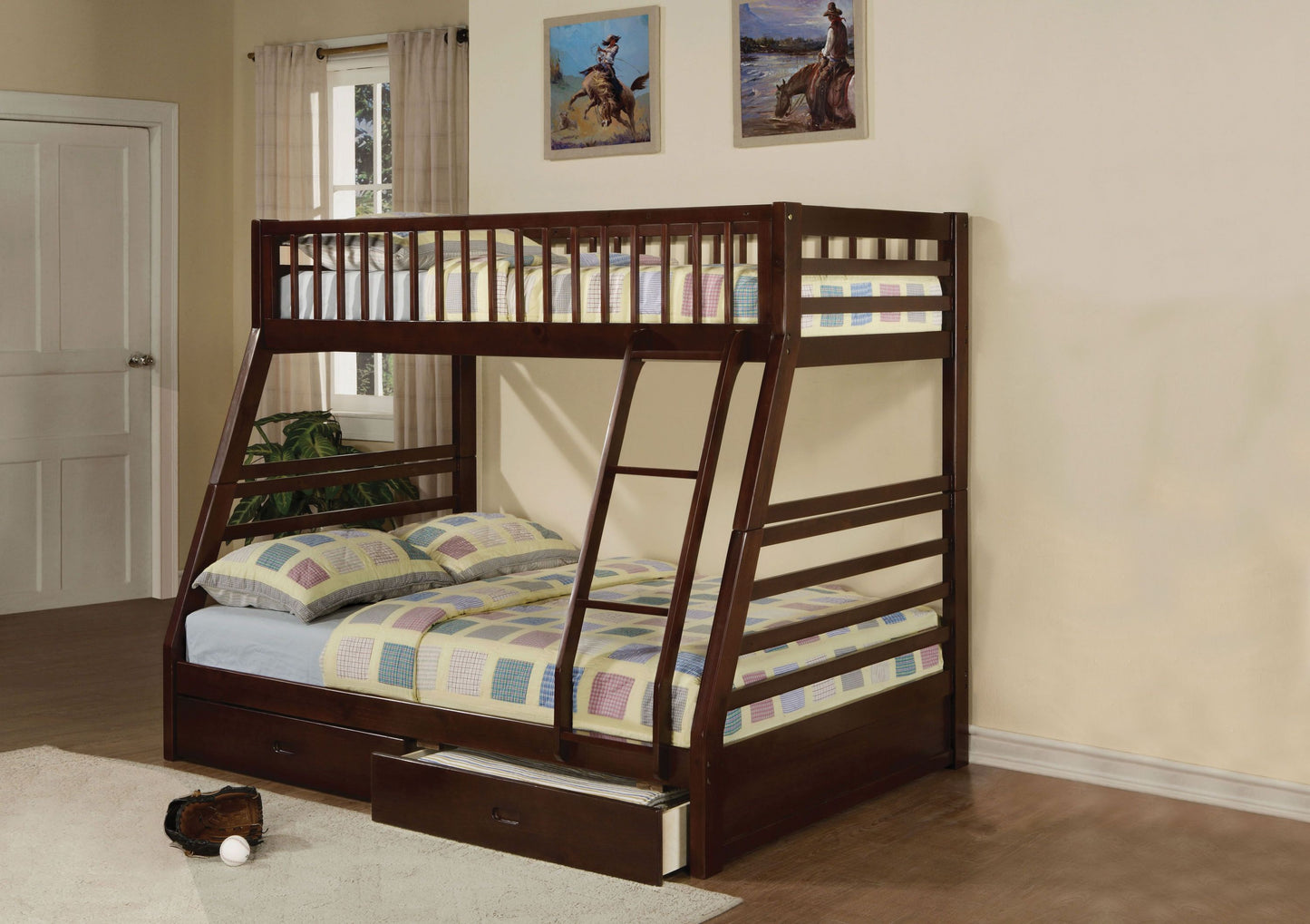 ACME Jason Bunk Bed (Twin/Full) in Espresso 02020