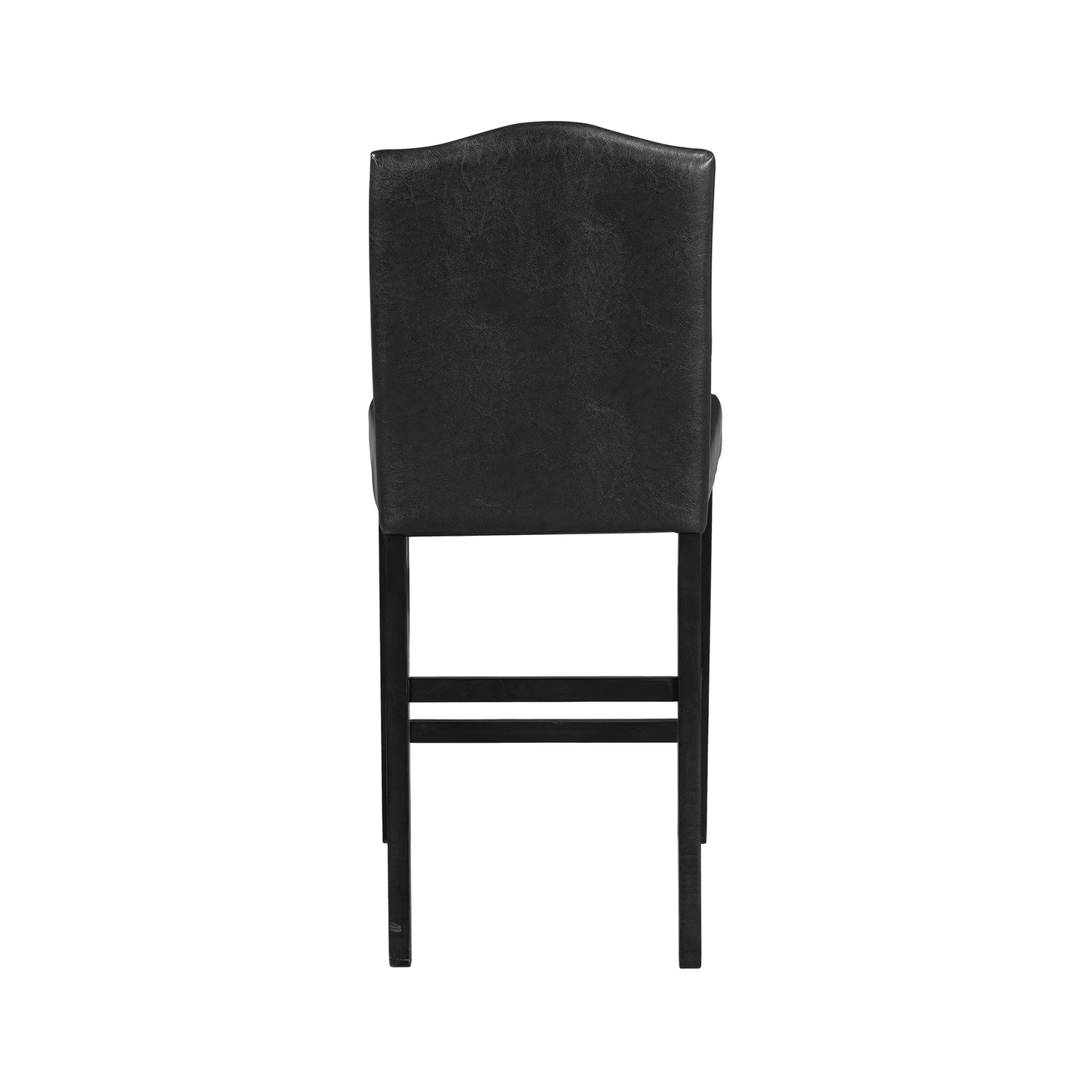 TOPMAX 5 Piece Dining Set with Matching Chairs and Bottom Shelf for Dining Room, Black Chair+Black Table