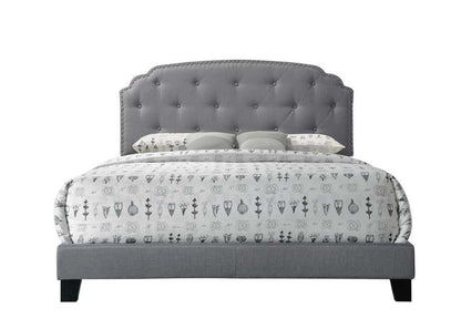 ACME Tradilla Queen Bed in Gray Fabric 26370Q