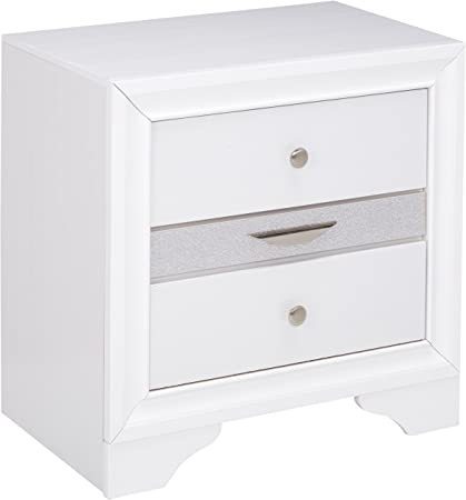 ACME Naima Nightstand in White 25773