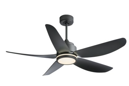 52 In Ceiling Fan Lighting with Coffee Silver ABS Blade, Remote Control