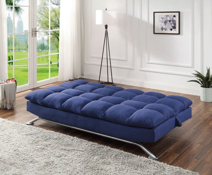 ACME Petokea Adjustable Sofa, Blue Fabric 58255