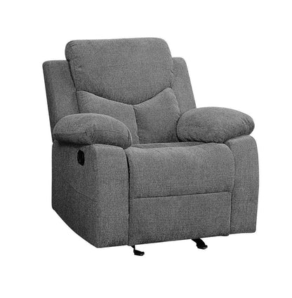 ACME Kalen Glider Recliner, Gray Chenille 55442