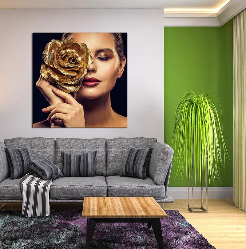 Oppidan Home "Rose Gold" Acrylic Wall Art (40"H x 40"W)