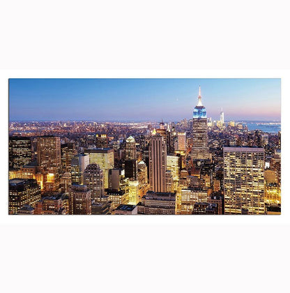 Oppidan Home "Manhattan Skyline" Acrylic Wall Art (32"H x 48"W)