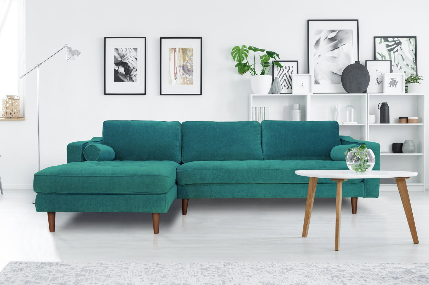 ANDERSON LAF SECTIONAL - TURQUOISE